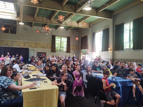 Group of people at House tables