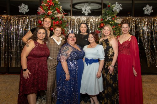 A group of ladies in fancy dress
